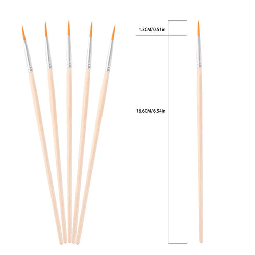 10pc/30pc/50pc/100pcpole flat brush Nylon bristles row pen Tip pen Line drawing pen