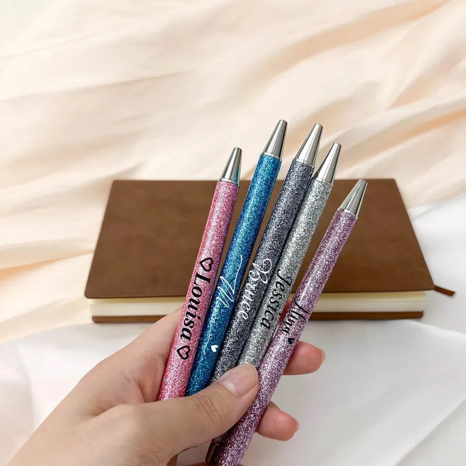 Customized logo pens metal ballpoint pens personalized name pens gift for school teachers office supplies and student stationery