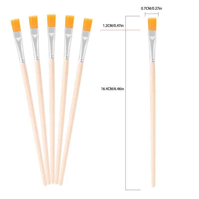 10pc/30pc/50pc/100pcpole flat brush Nylon bristles row pen Tip pen Line drawing pen