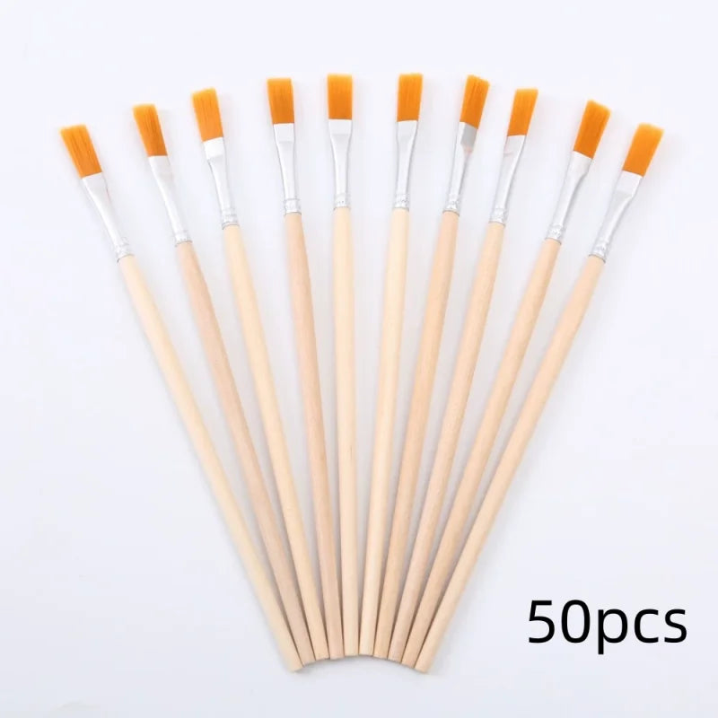 10pc/30pc/50pc/100pcpole flat brush Nylon bristles row pen Tip pen Line drawing pen